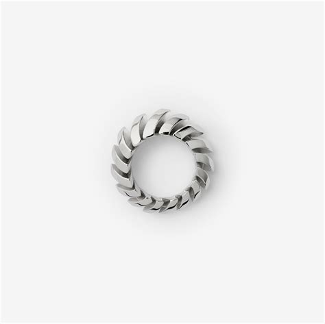 Burberry thorn ring silver